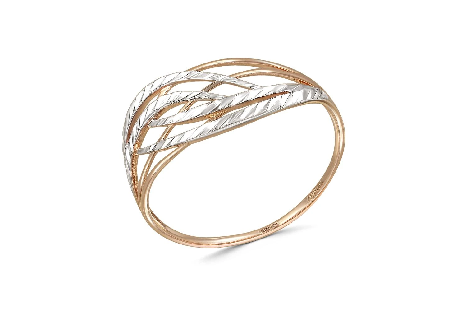 Кольцо из красного золота без вставок