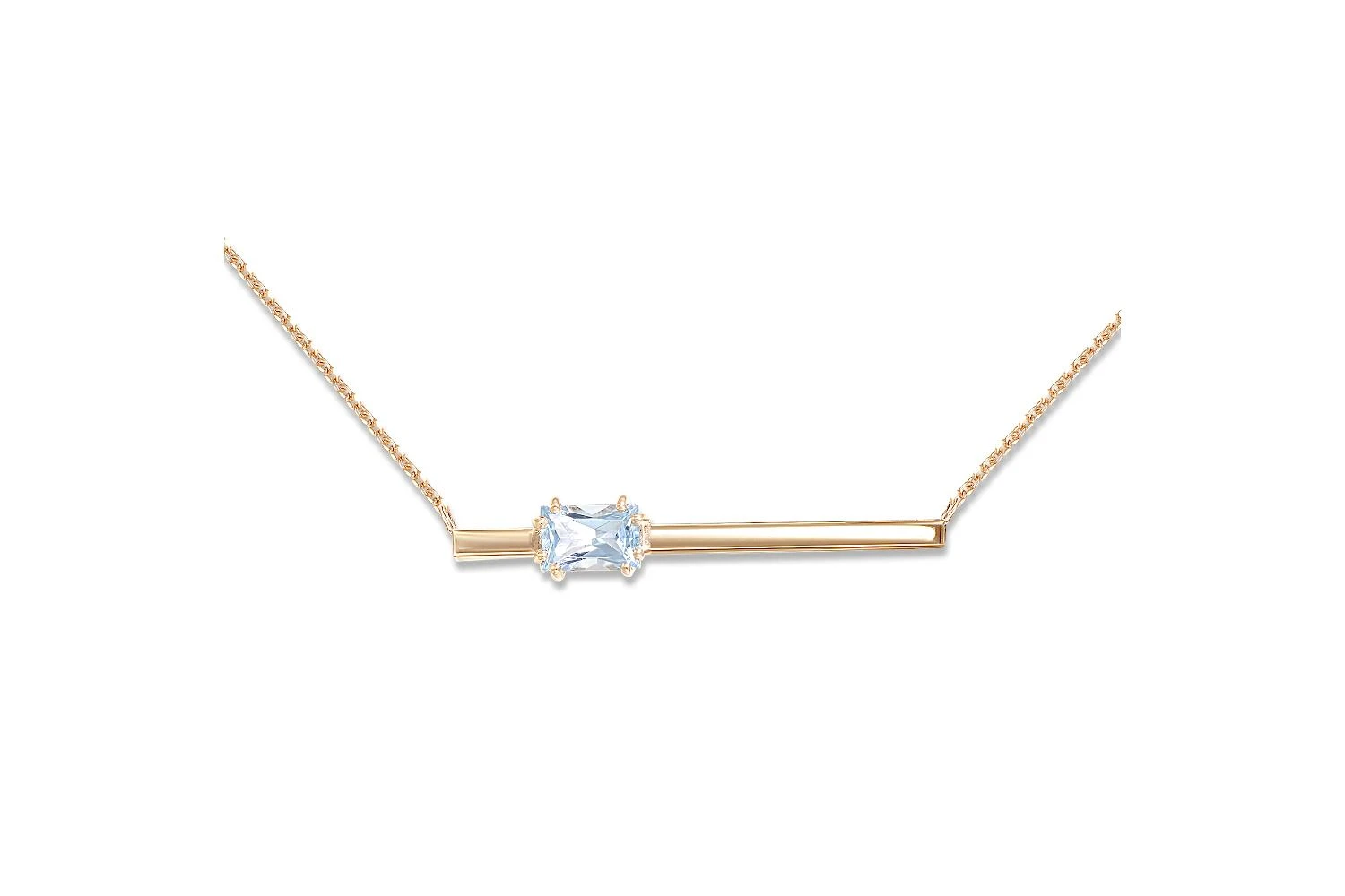 Колье из красного золота с топазом sky