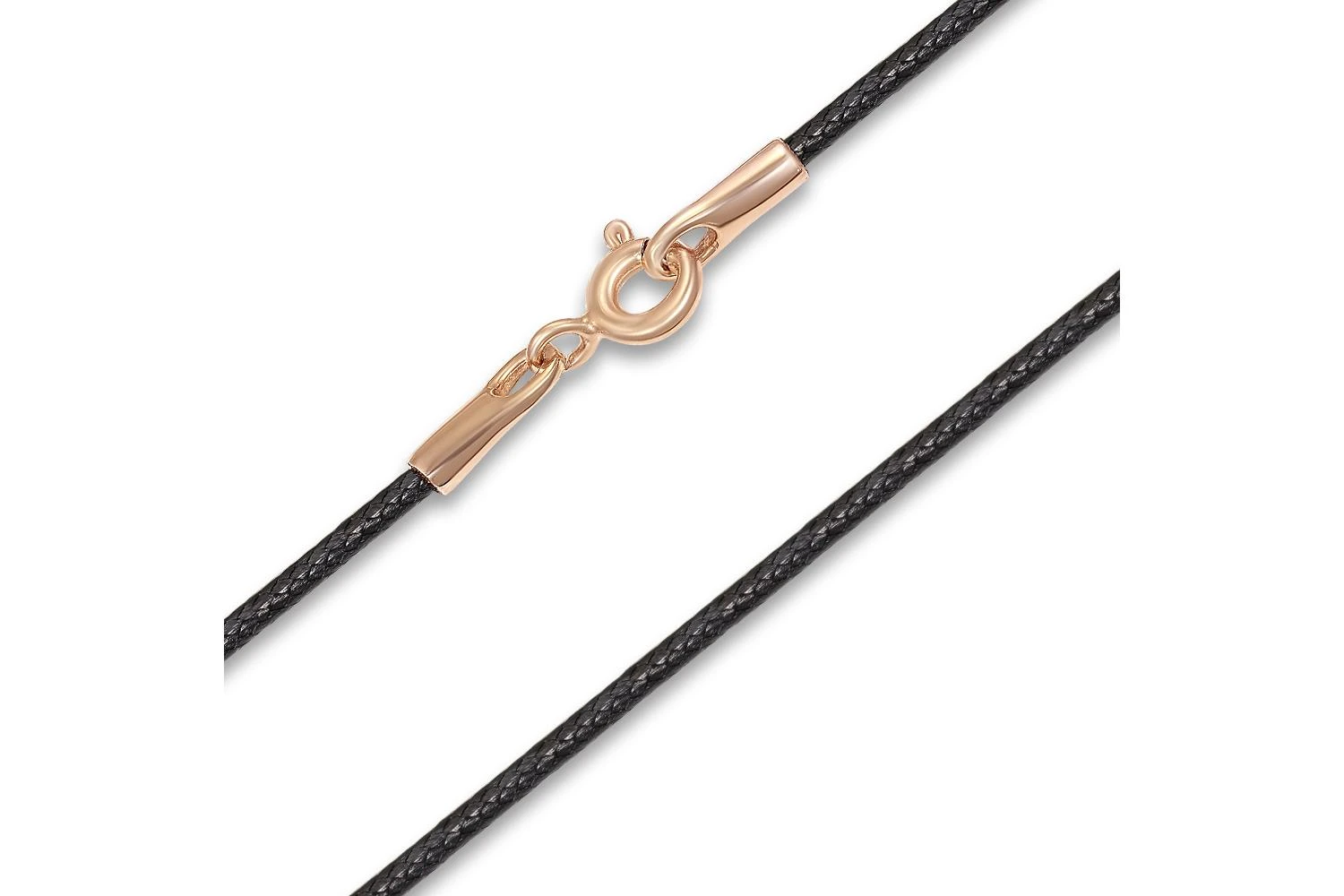 Шнур с замком из красного золота