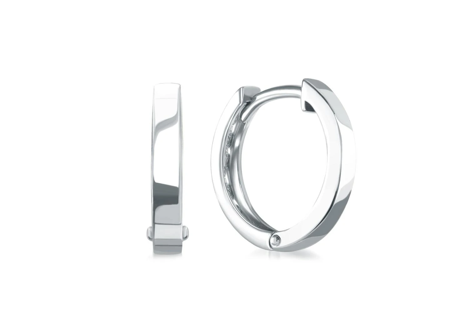 Основа серёг-трансформеров из белого золота без вставок