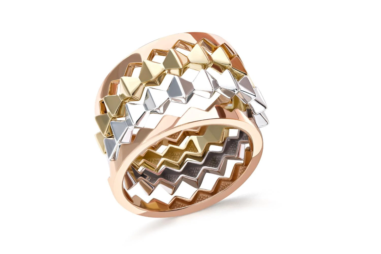 Кольцо из красного золота без вставок