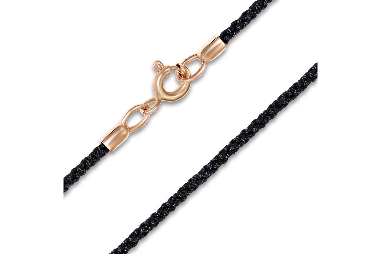 Шнур с замком из красного золота