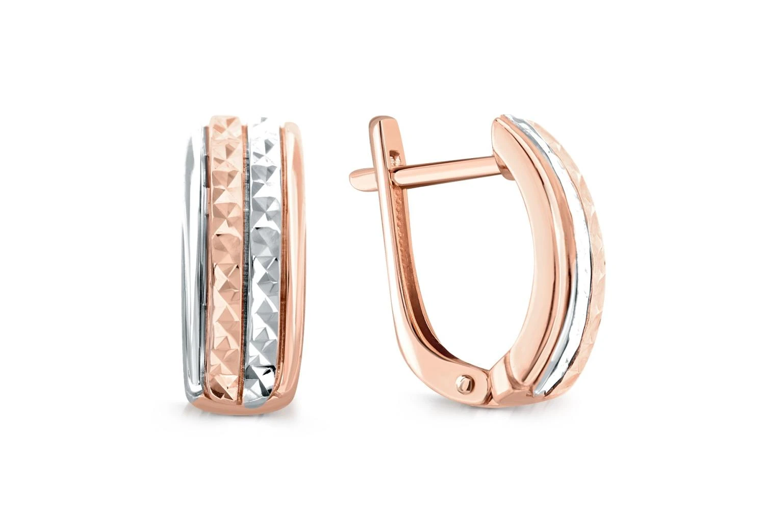 Серьги из красного золота без вставок