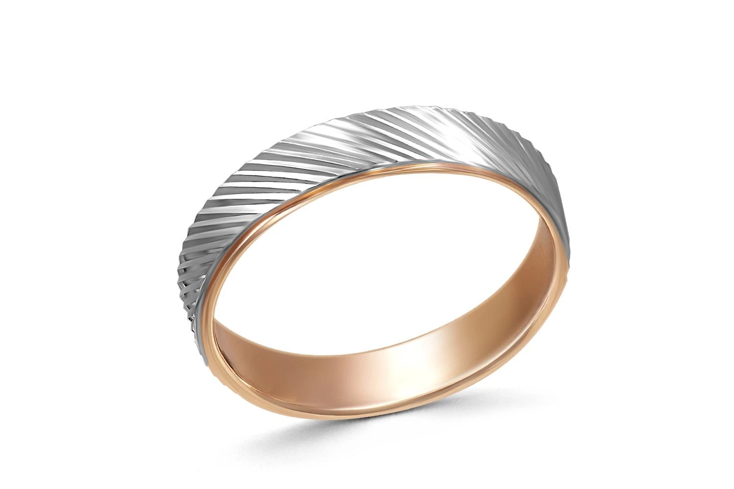 Обручальное кольцо из красного золота без вставок