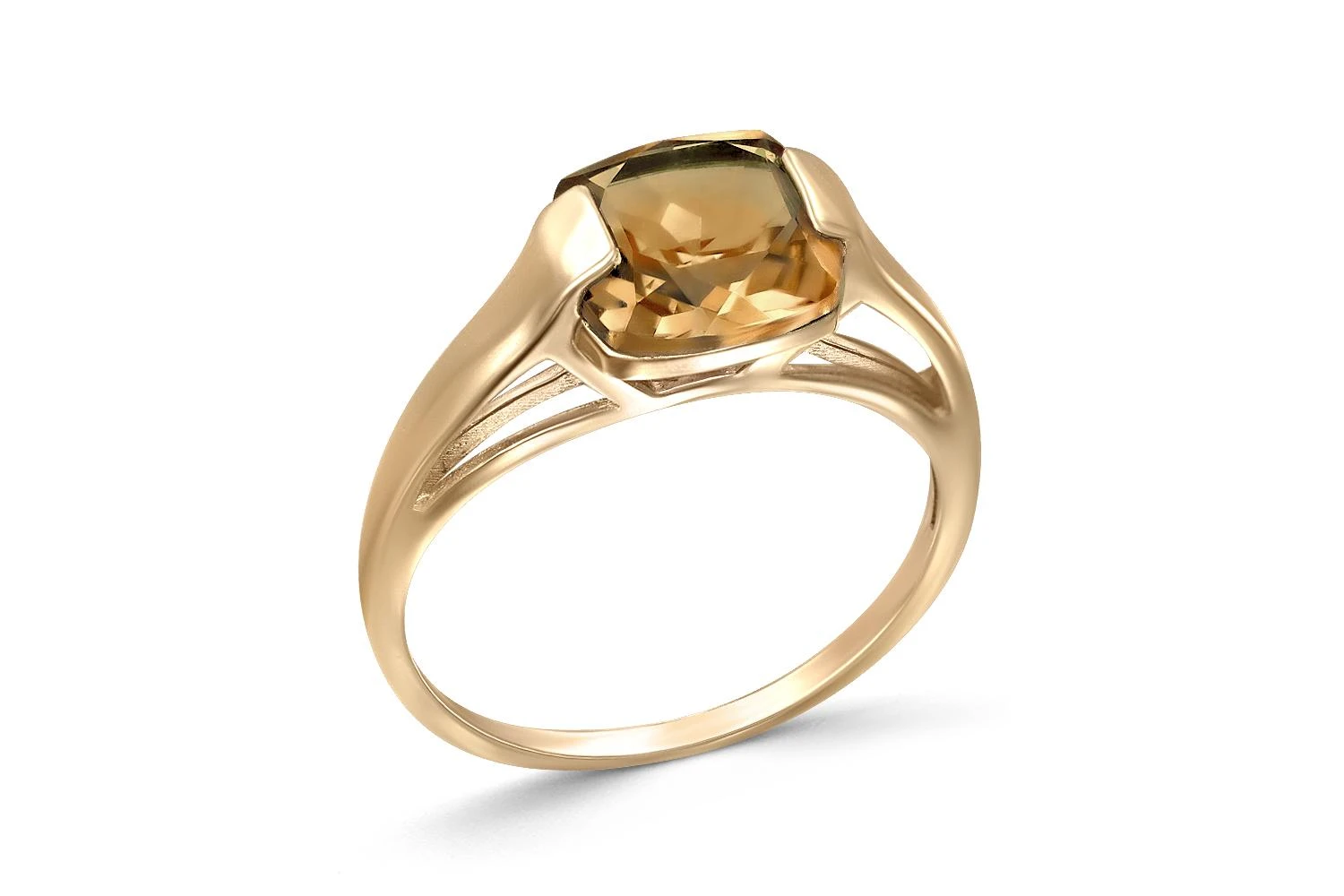 Кольцо из жёлтого золота с султанитом