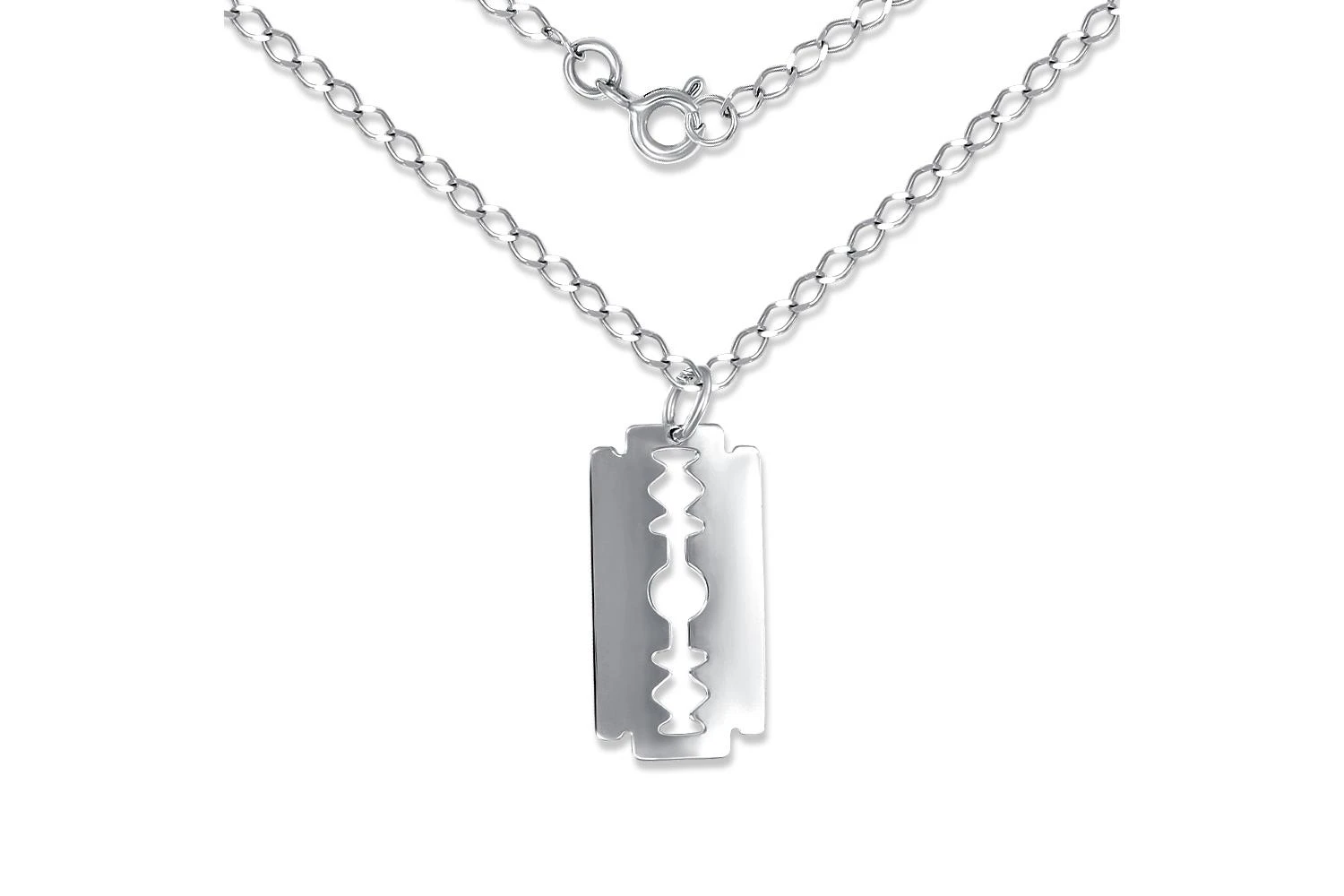 Колье Лезвие из белого золота без вставок