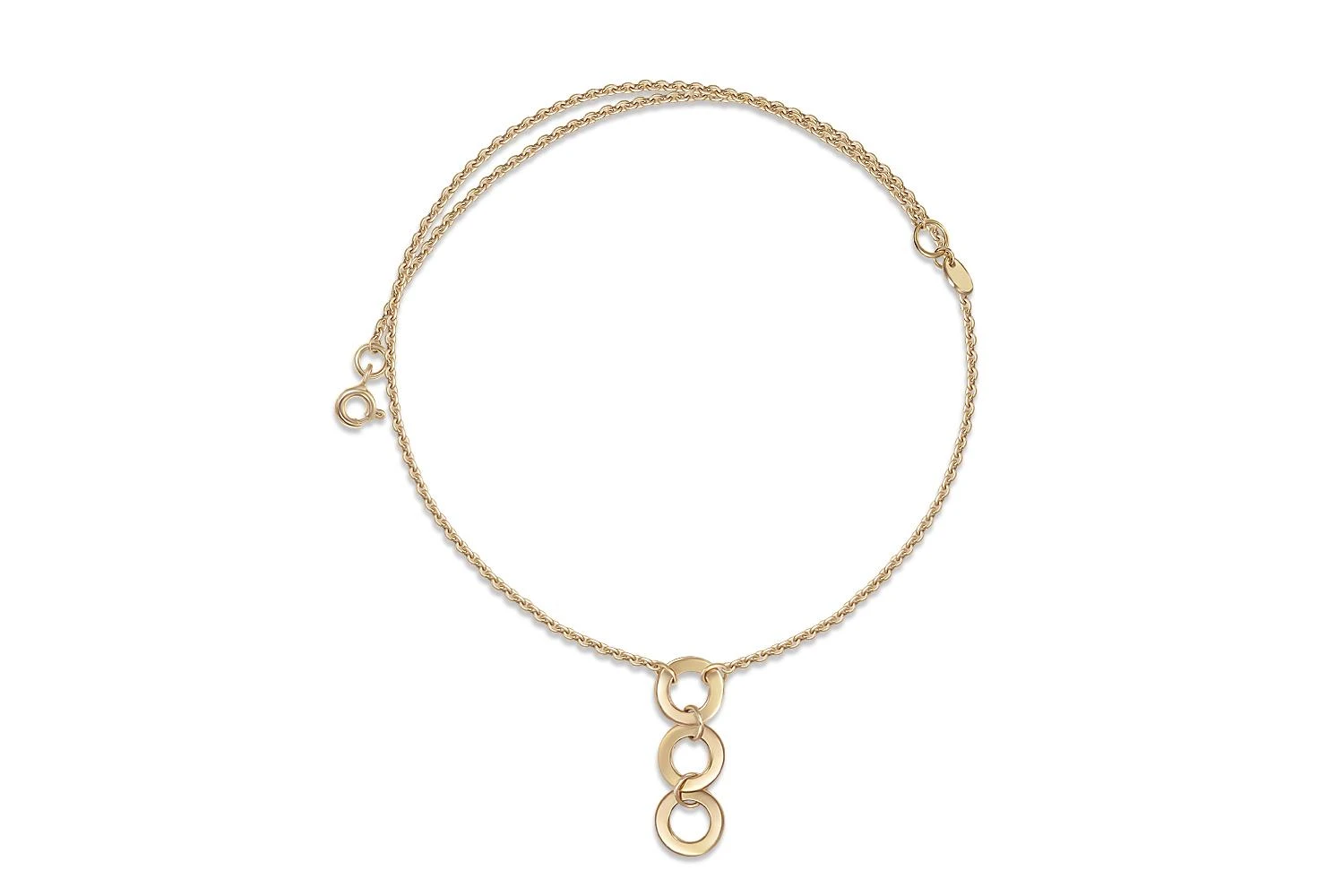 Колье Круг из жёлтого золота без вставок