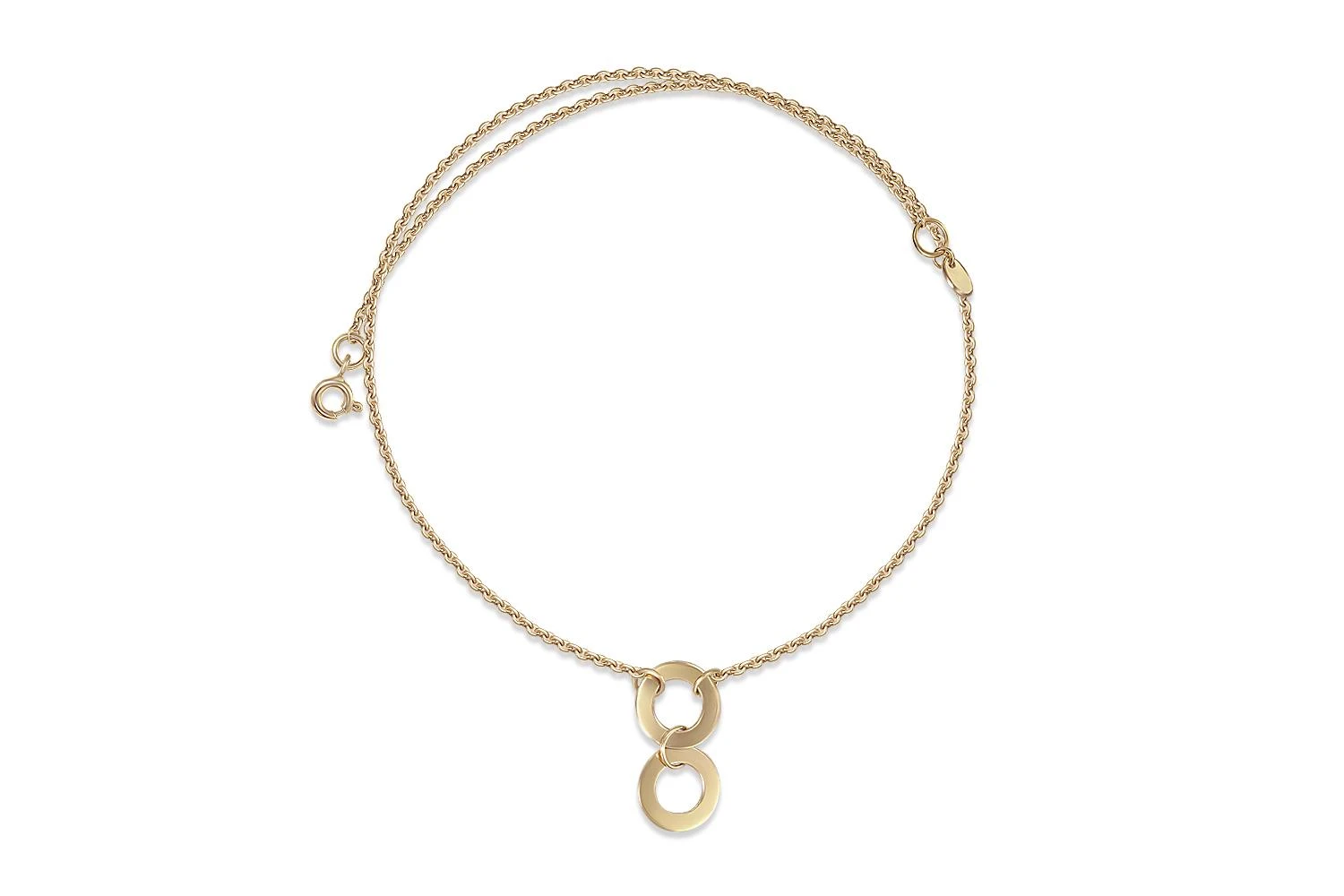 Колье Круг из жёлтого золота без вставок