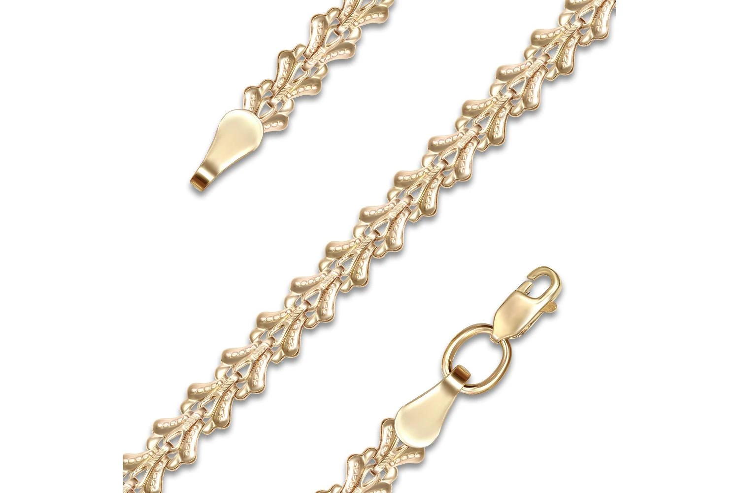 Браслет из жёлтого золота без вставок