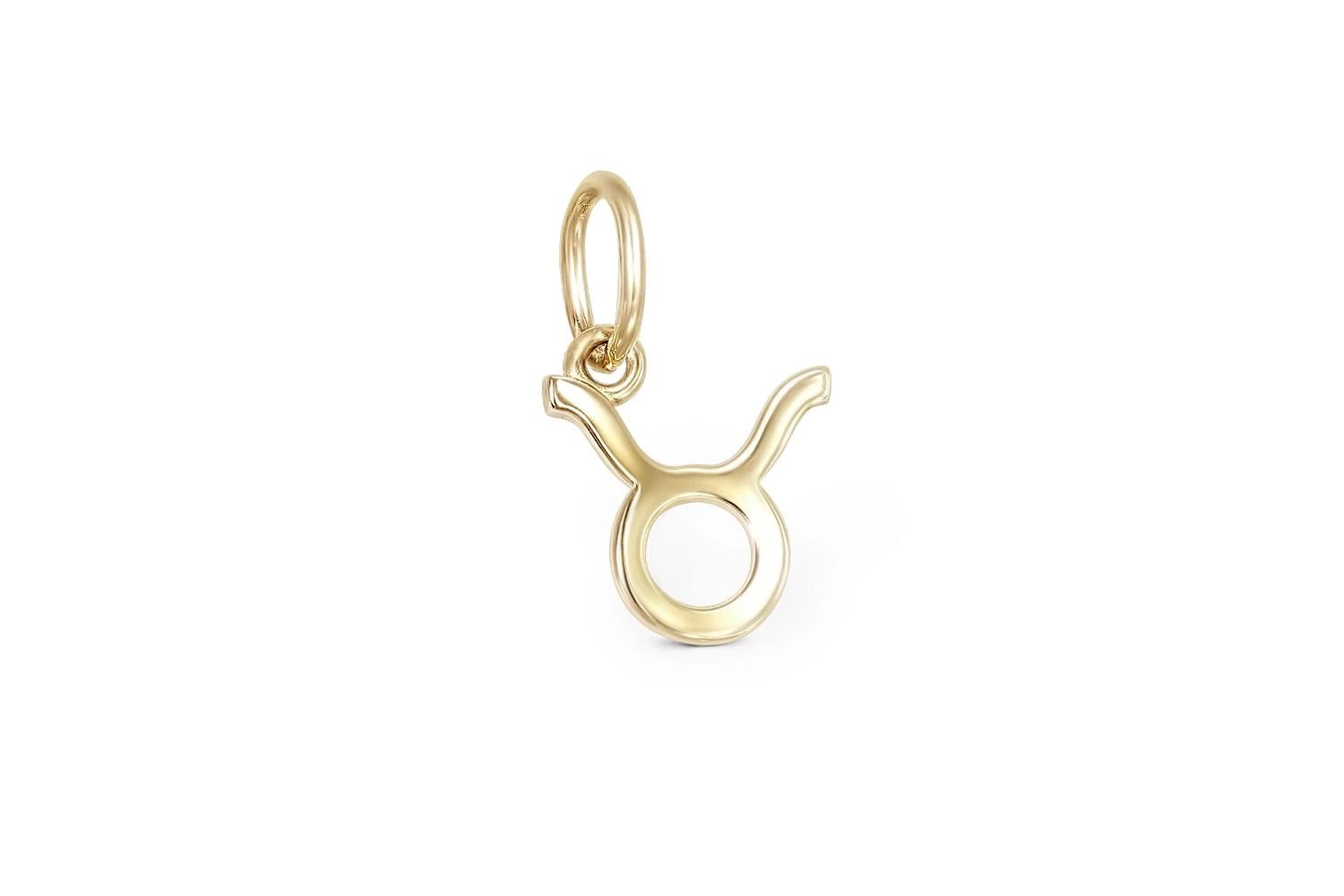 Подвеска Телец из жёлтого золота без вставок