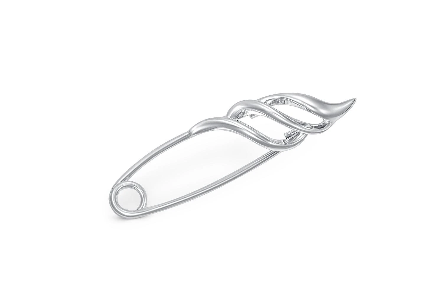 Булавка из белого золота без вставок