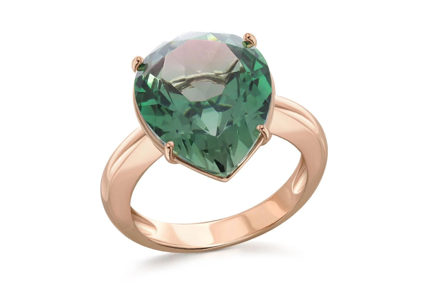 Кольцо из красного золота с наноситалом