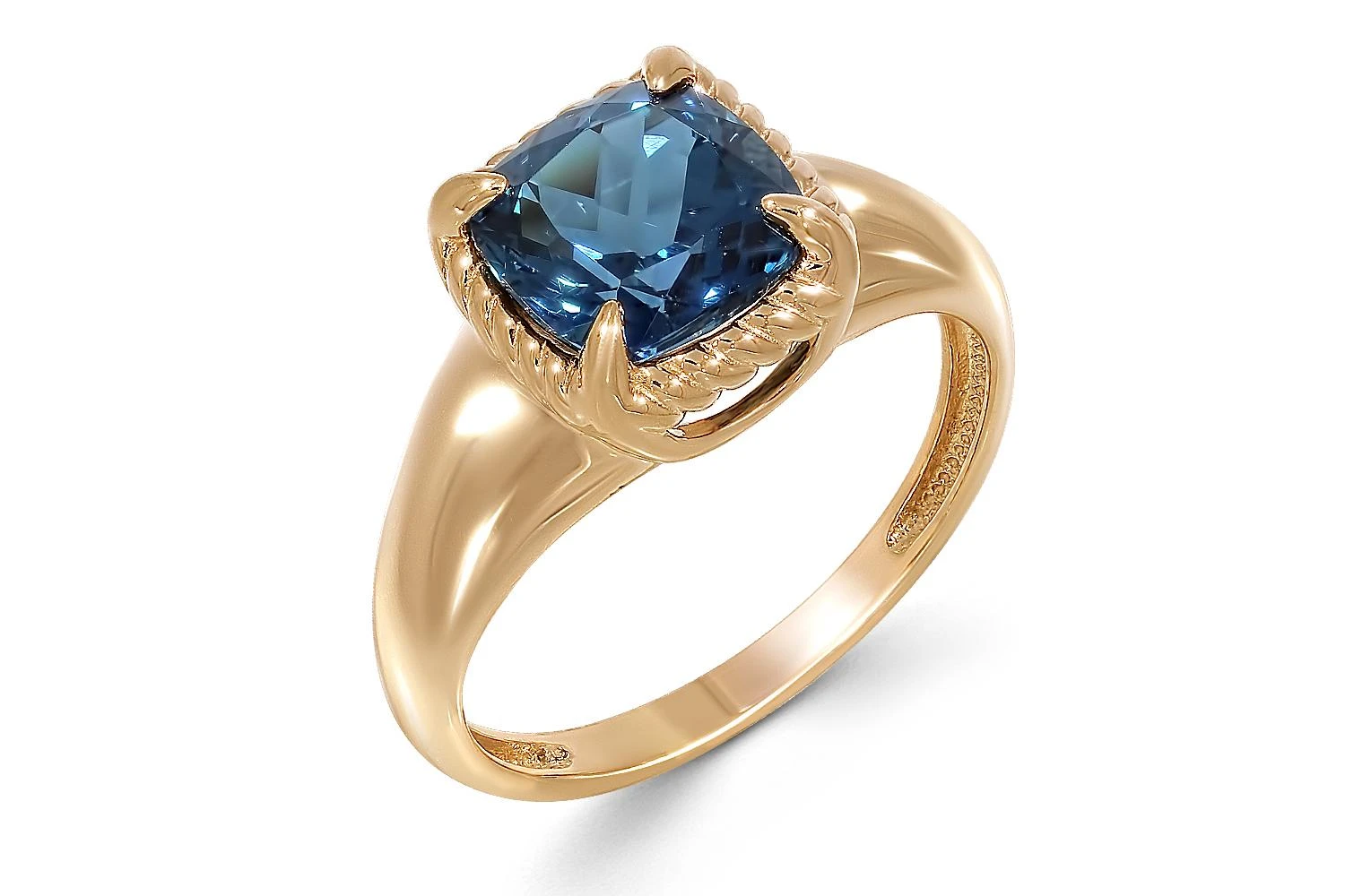 Кольцо из жёлтого золота с топазом лондон
