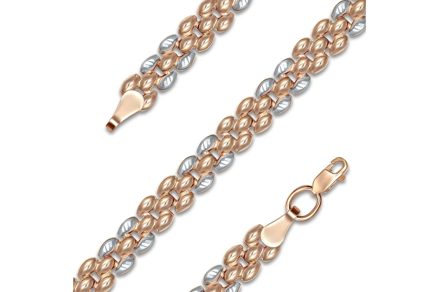 Браслет из красного золота без вставок