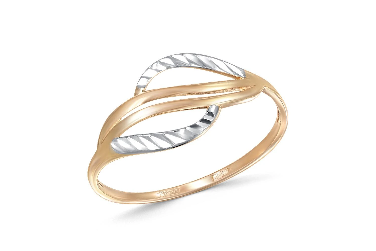 Кольцо из красного золота без вставок