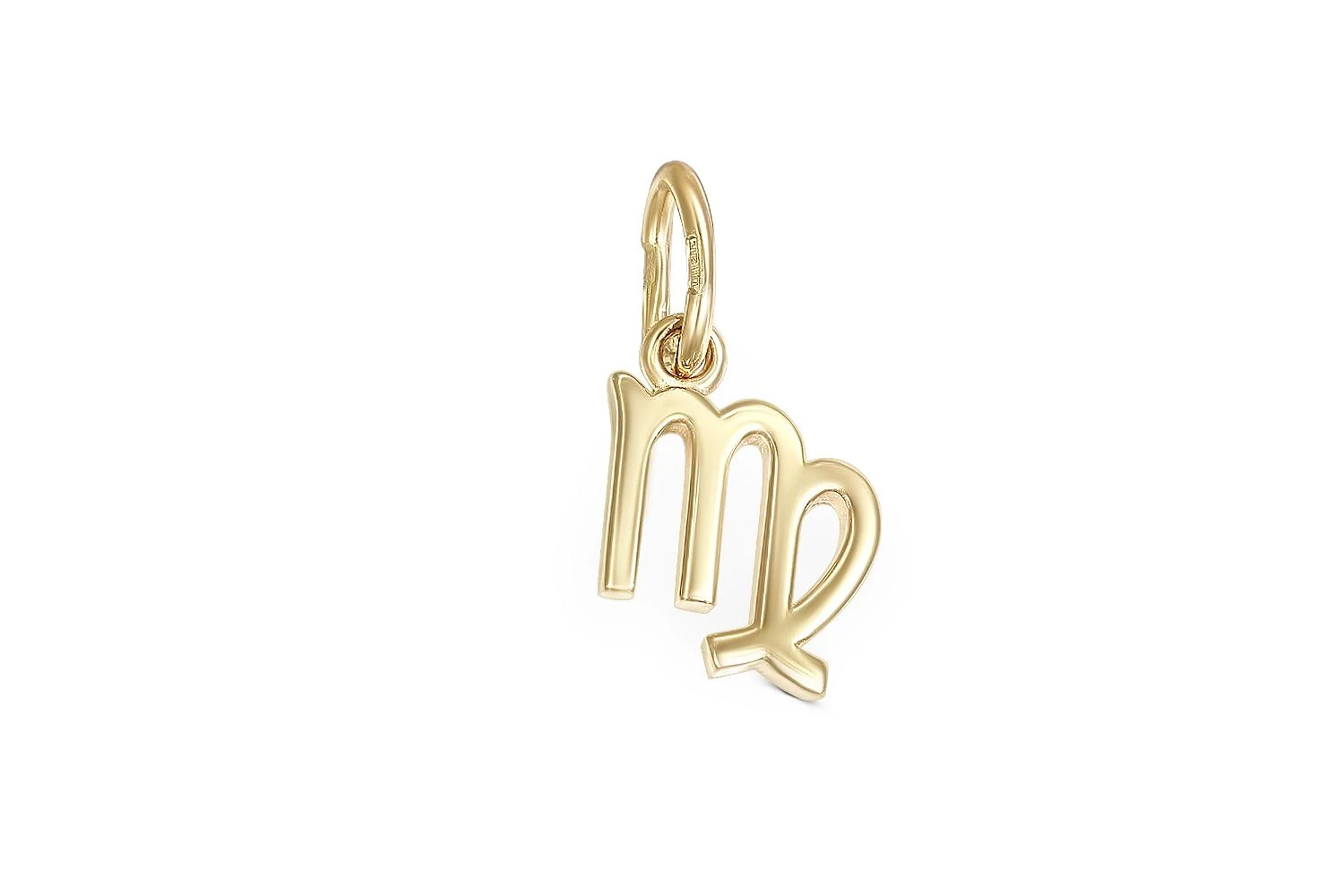 Подвеска Дева из жёлтого золота без вставок