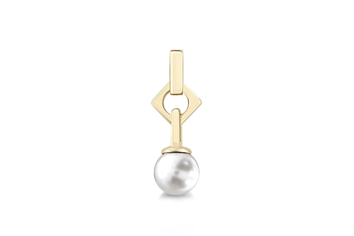 Подвеска из жёлтого золота с жемчугом