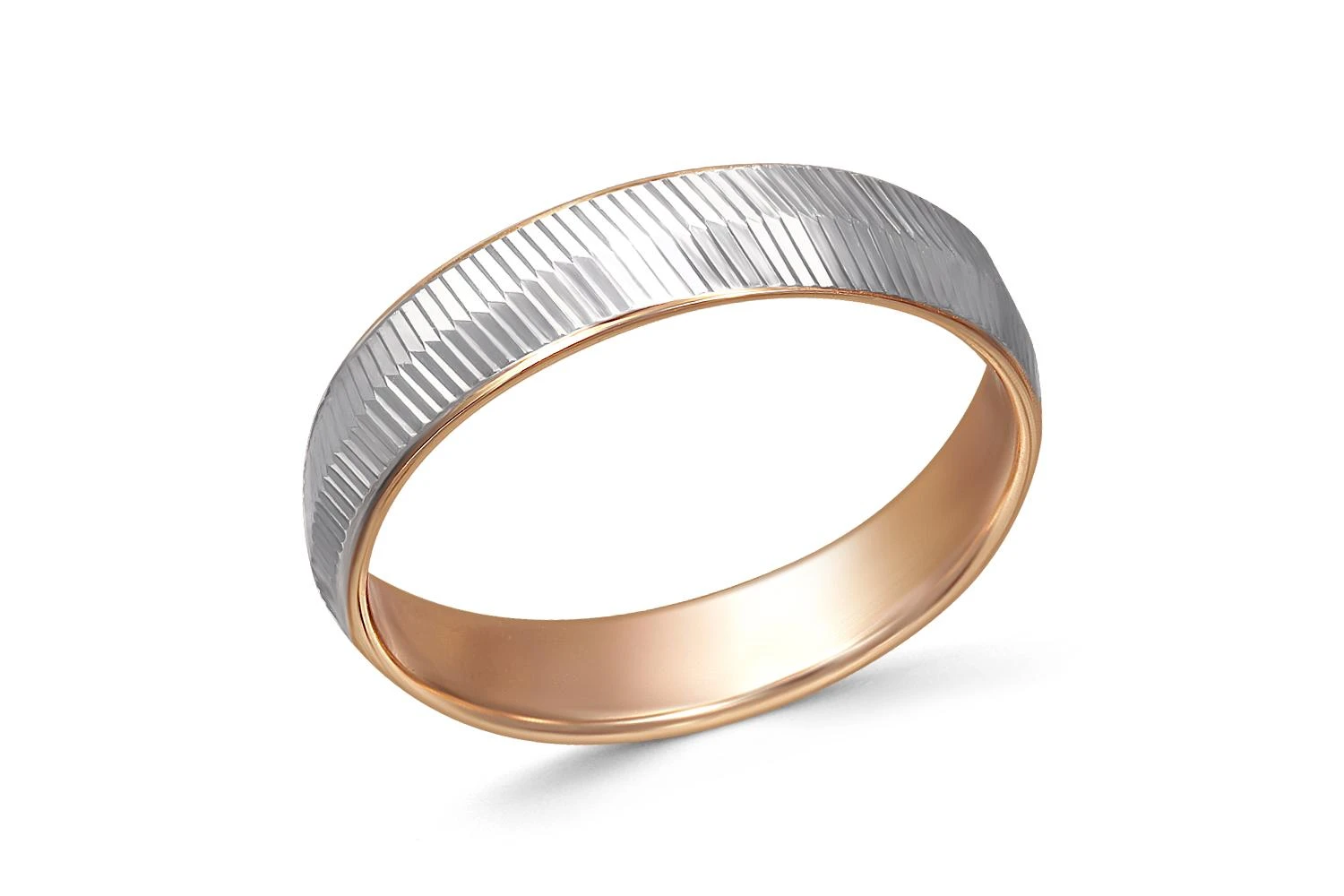 Обручальное кольцо из красного золота без вставок