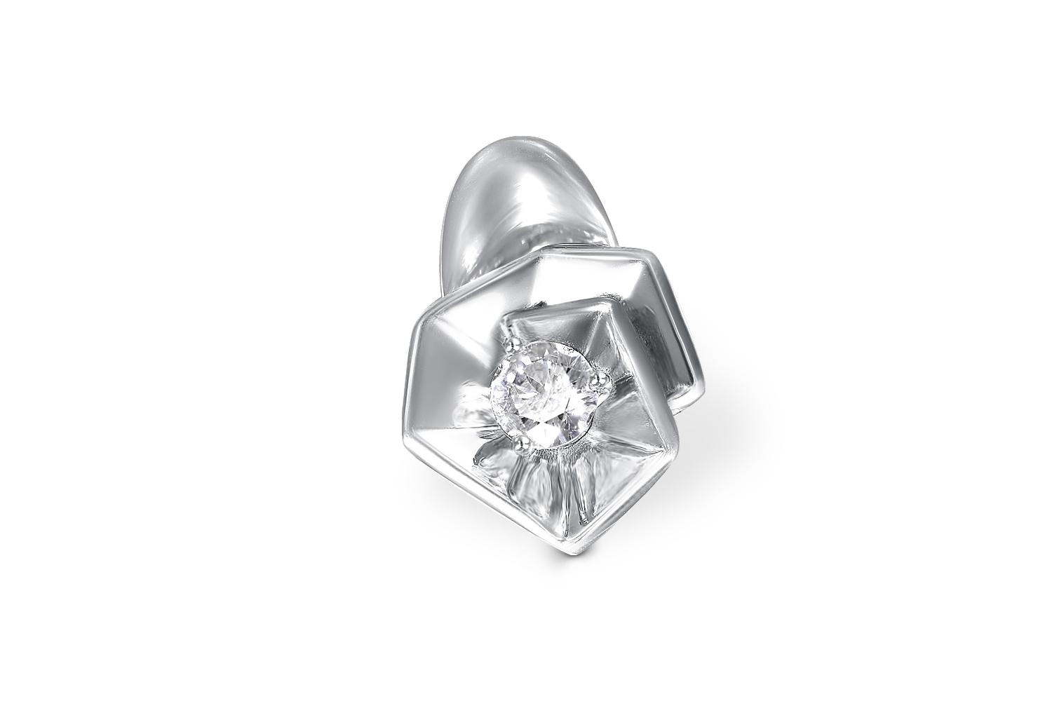 

Подвеска с бриллиантом из белого золота