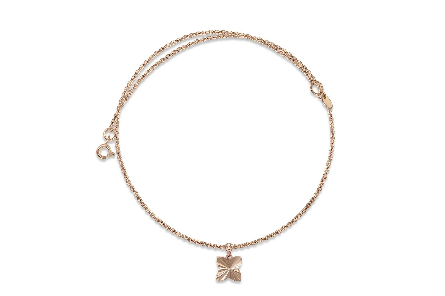 Колье Клевер из красного золота без вставок