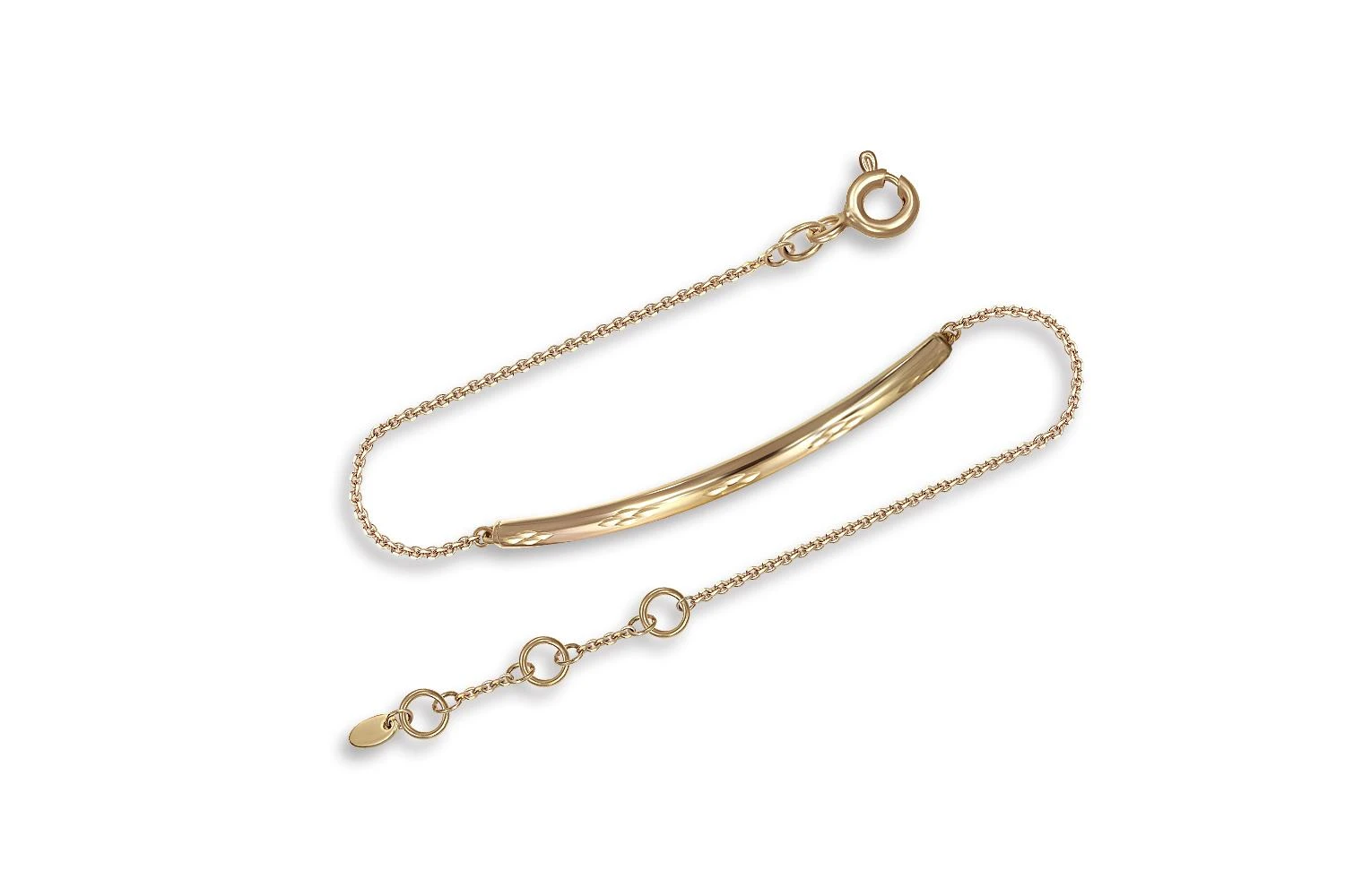 Браслет из жёлтого золота без вставок