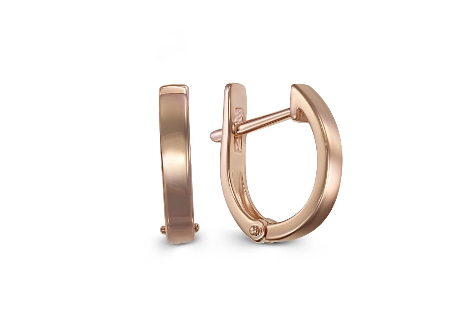 Основа серёг-трансформеров из красного золота без вставок