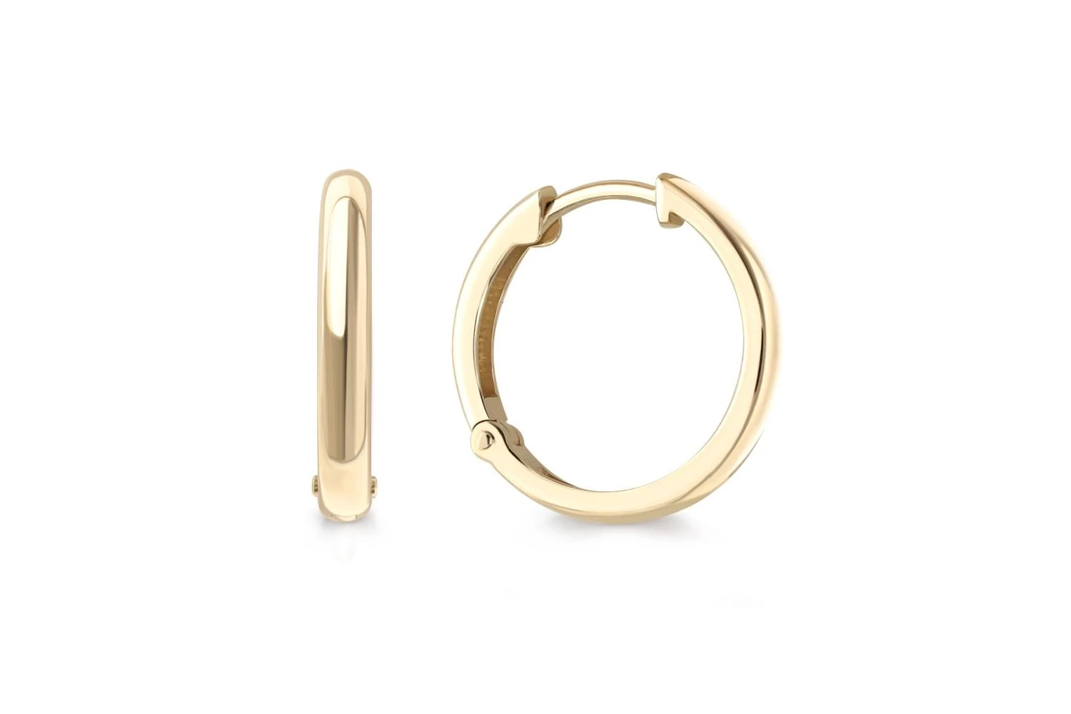 Серьги из жёлтого золота без вставок