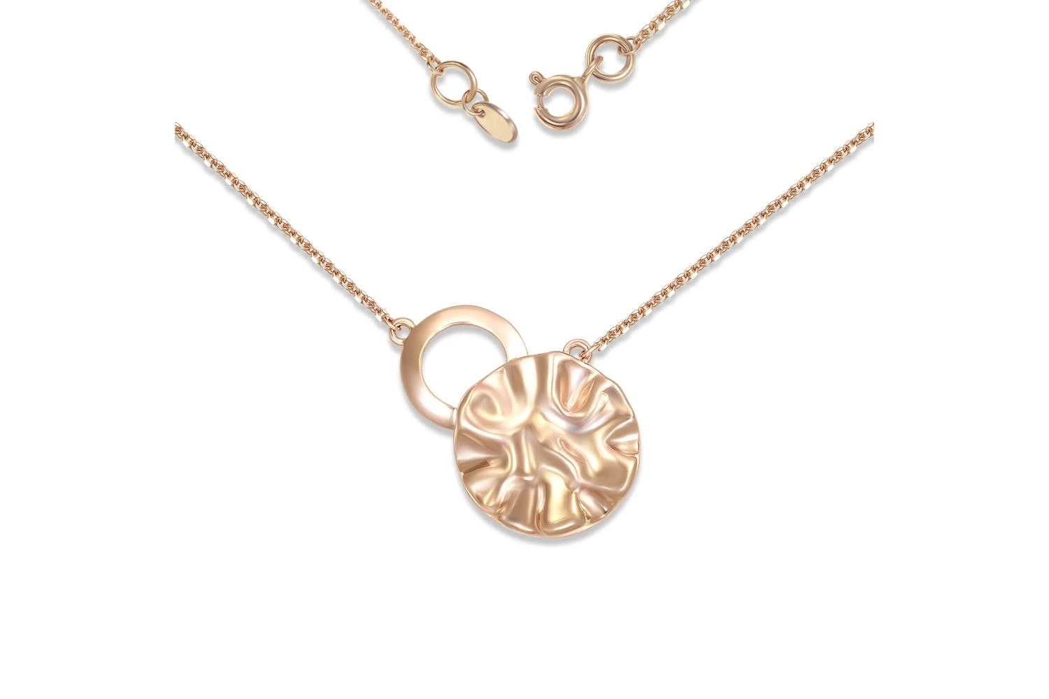 Колье Круг из красного золота без вставок