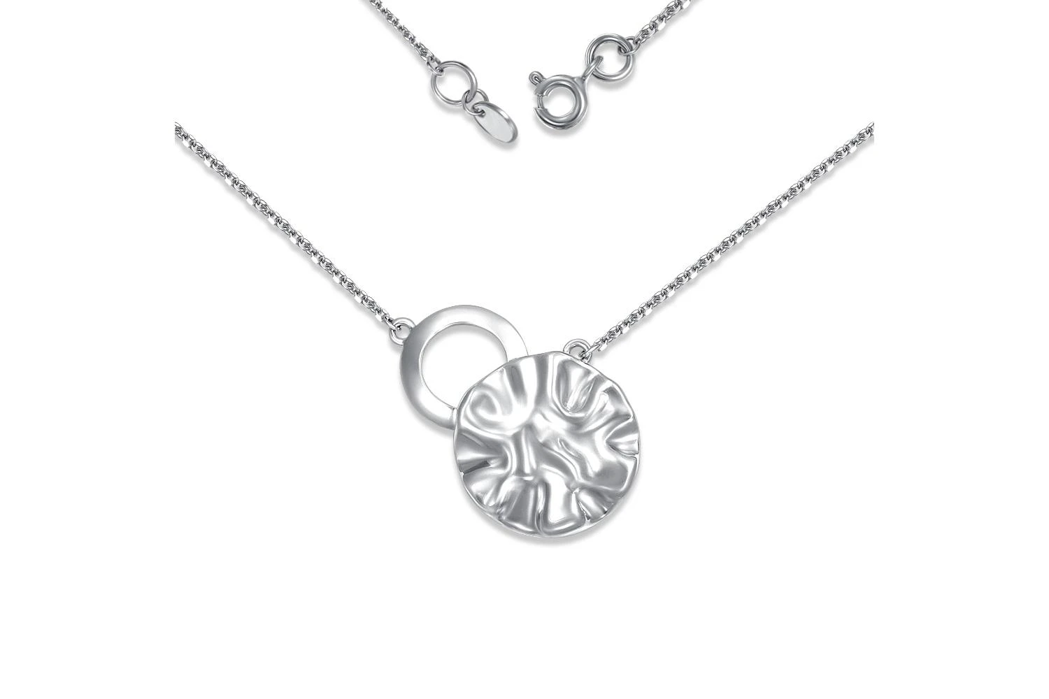 Колье Круг из белого золота без вставок