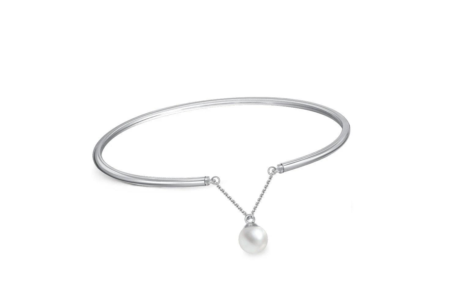 Браслет из белого золота с жемчугом