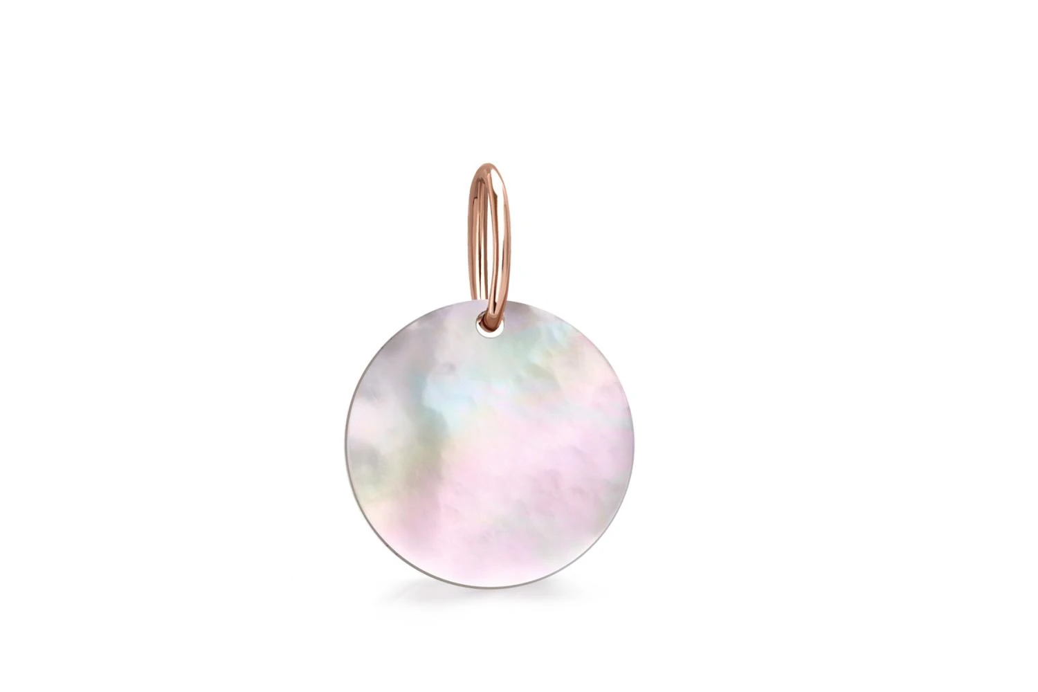 Подвеска из красного золота с перламутром