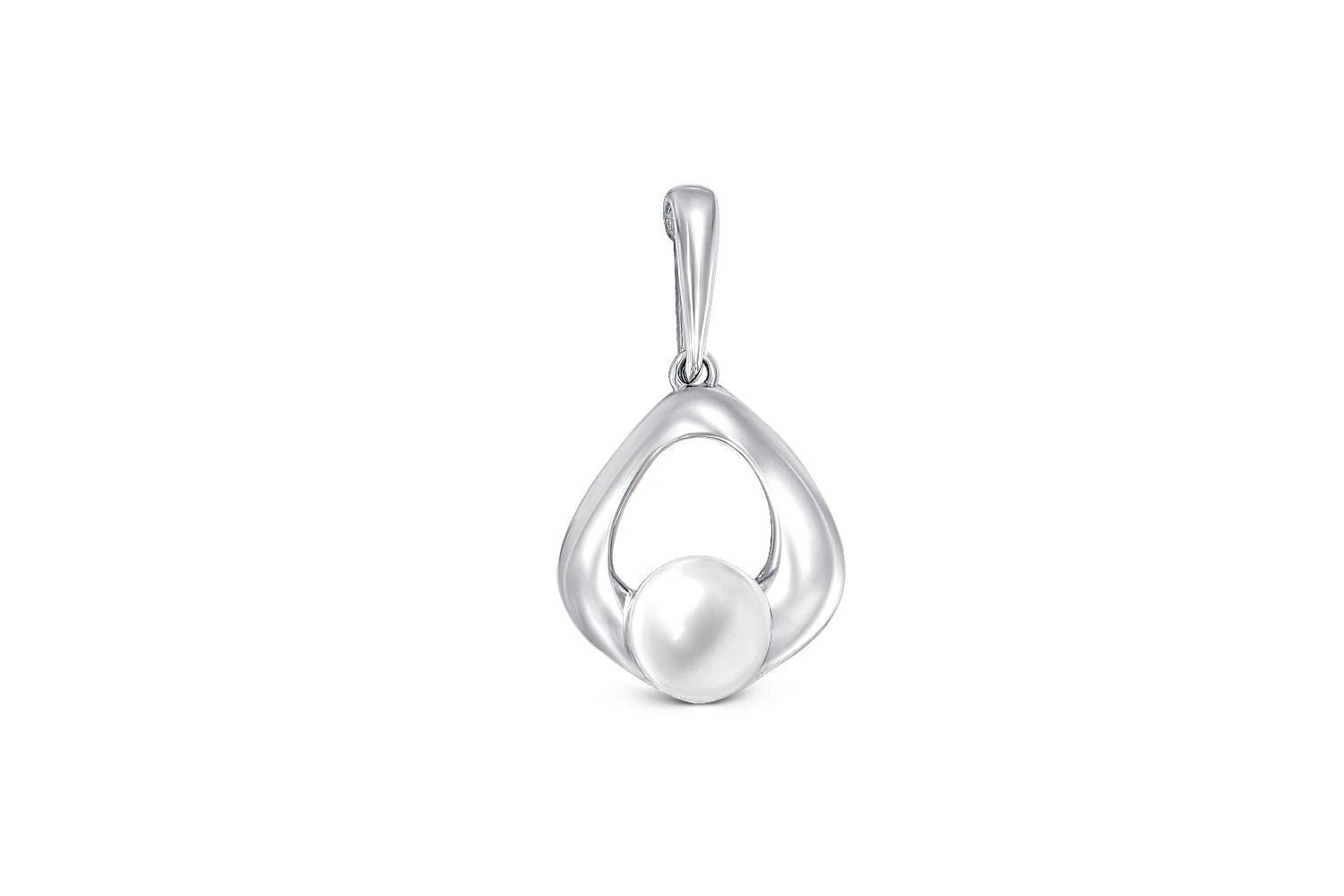 Подвеска из белого золота с жемчугом