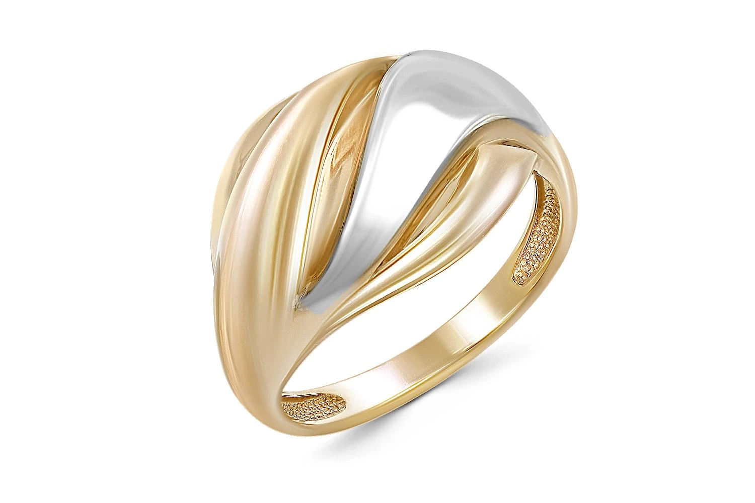 Кольцо из жёлтого золота без вставок