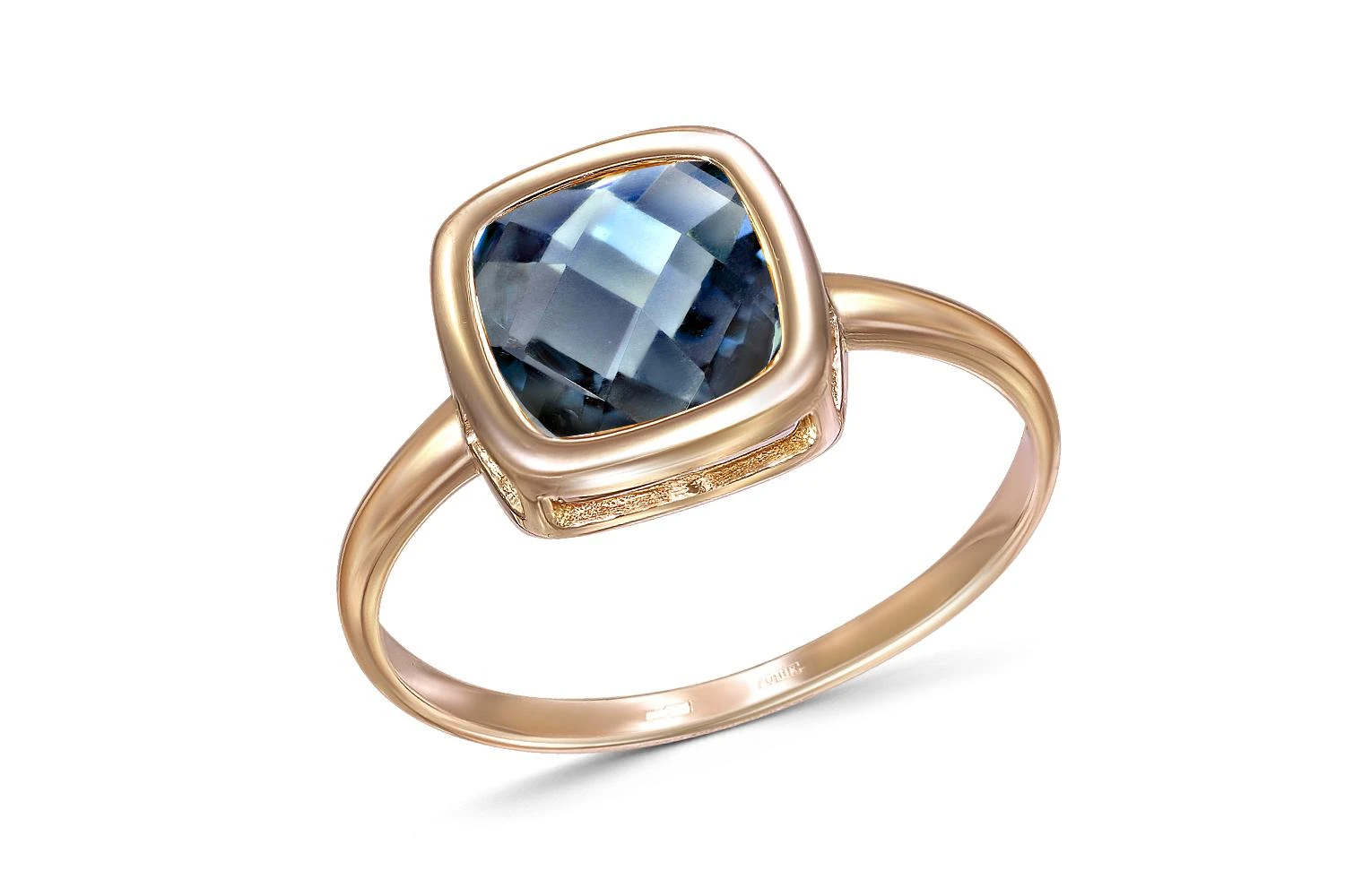 Кольцо из красного золота с топазом лондон