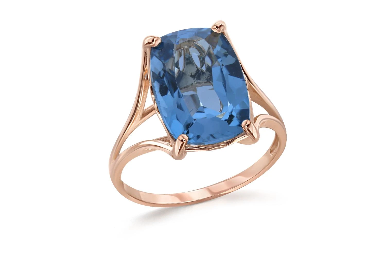 Кольцо из красного золота с топазом лондон