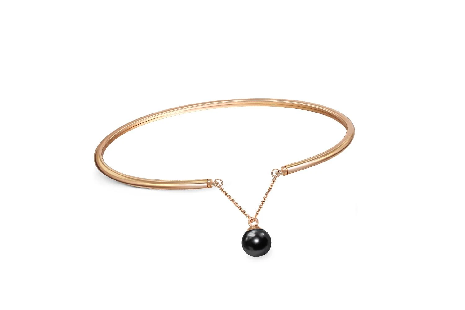 Браслет из красного золота с жемчугом