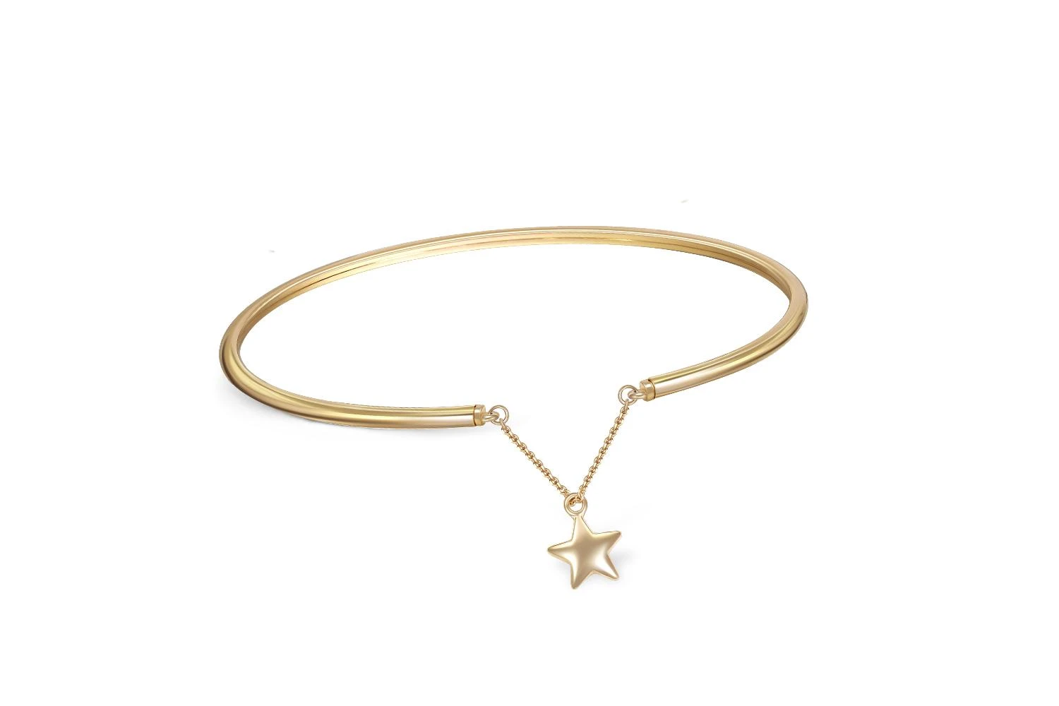 Браслет Звезда из жёлтого золота без вставок