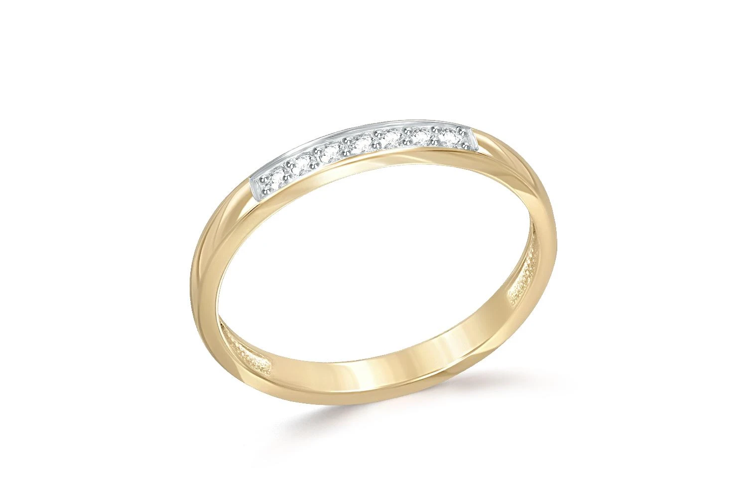 Кольцо из жёлтого золота с 7 бриллиантами