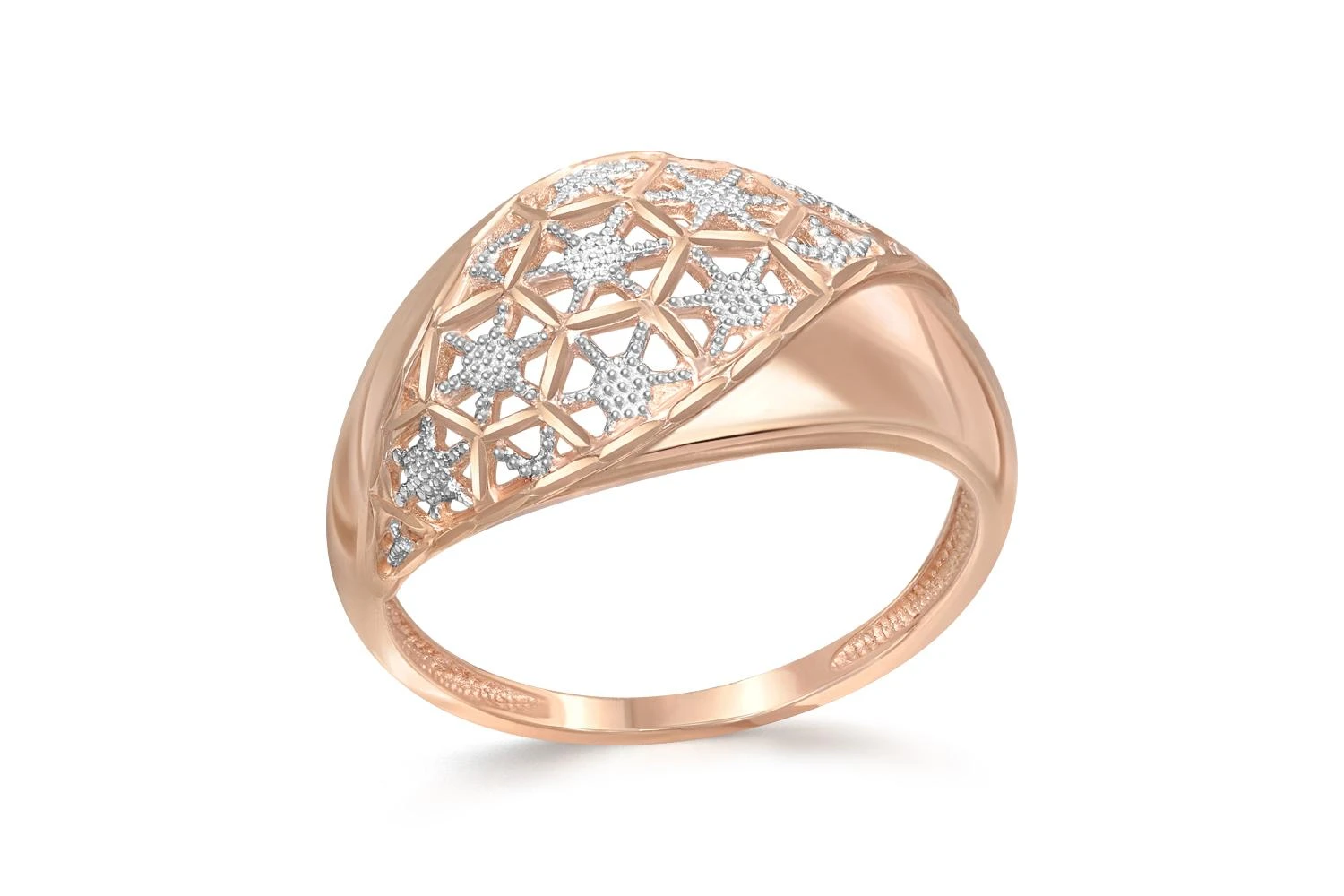 Кольцо из красного золота без вставок