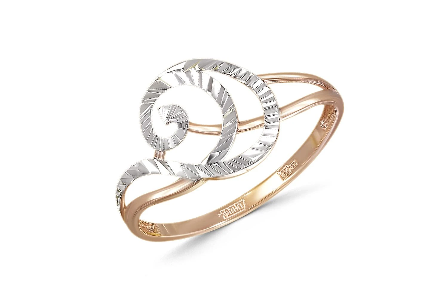 Кольцо из красного золота без вставок