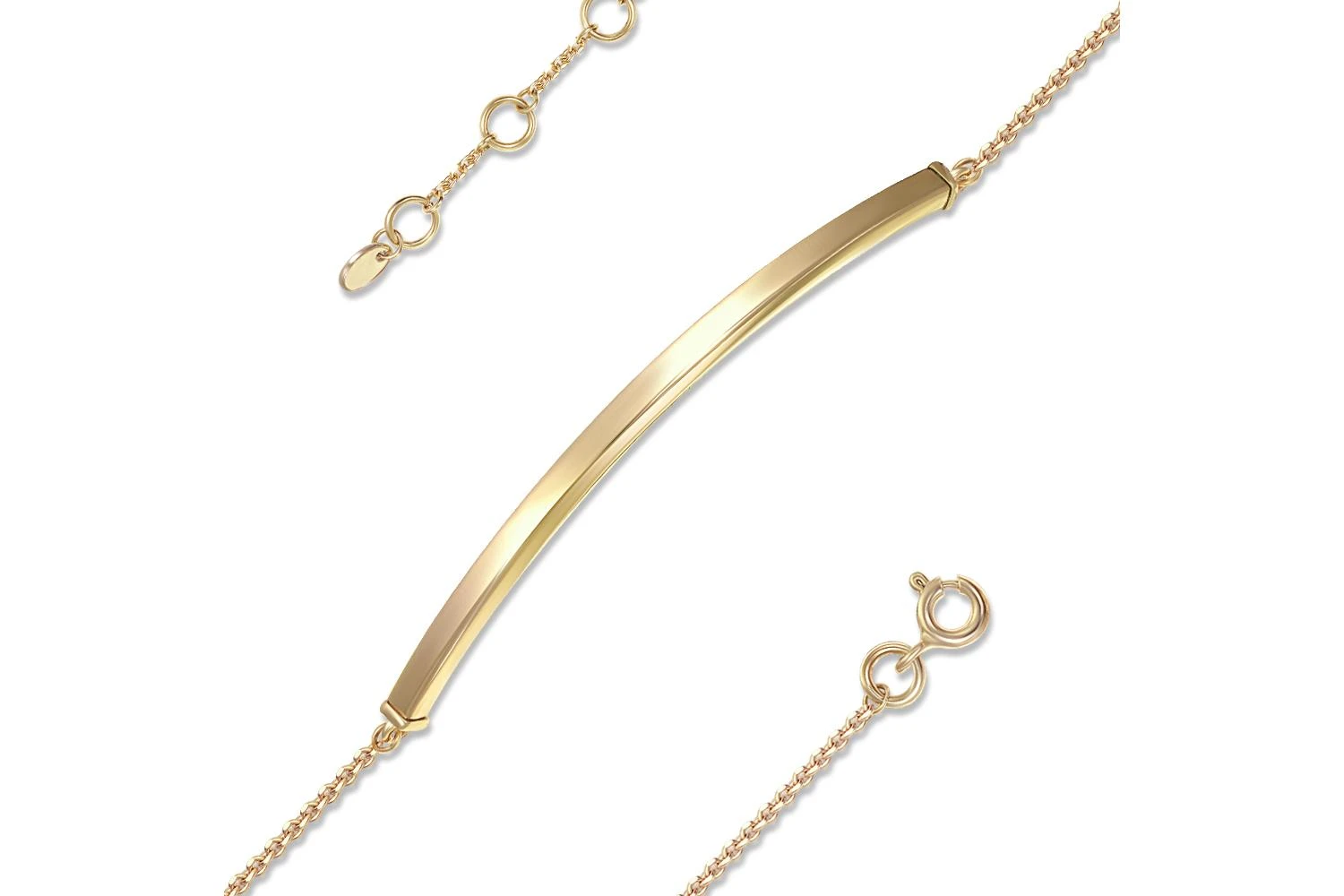 Браслет из жёлтого золота без вставок