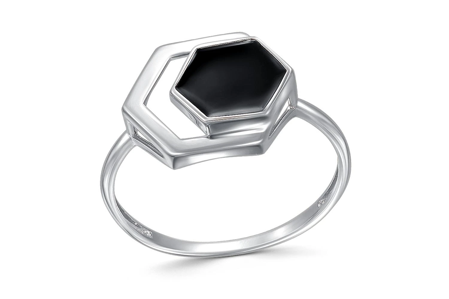 Кольцо из белого золота без вставок