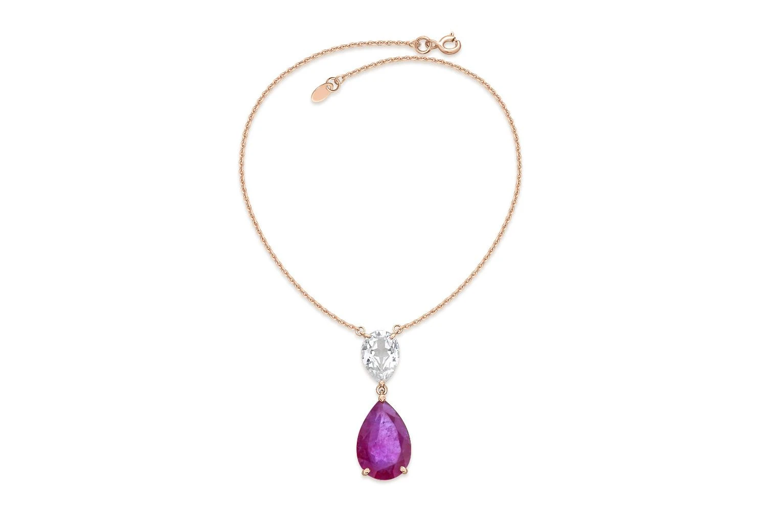 Колье из красного золота с 2 наноситалами