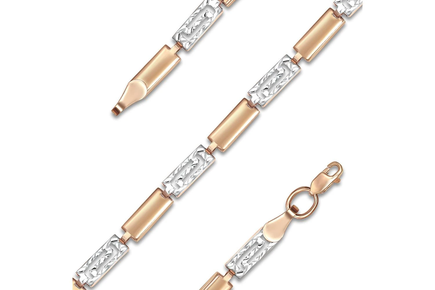 Браслет из красного золота без вставок