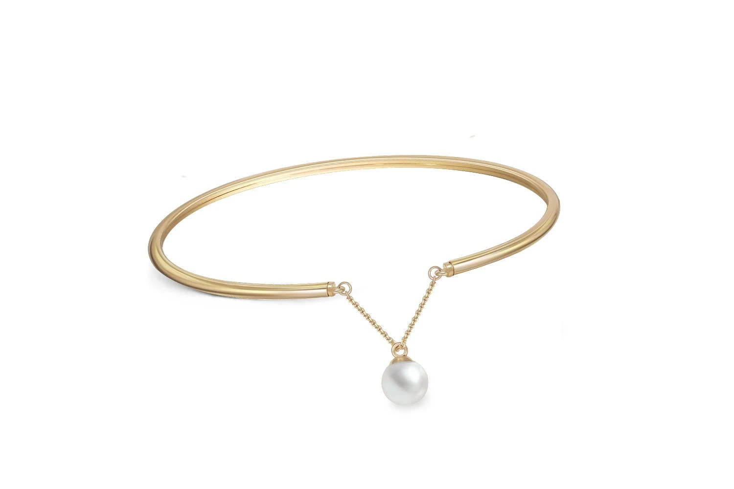 Браслет из жёлтого золота с жемчугом
