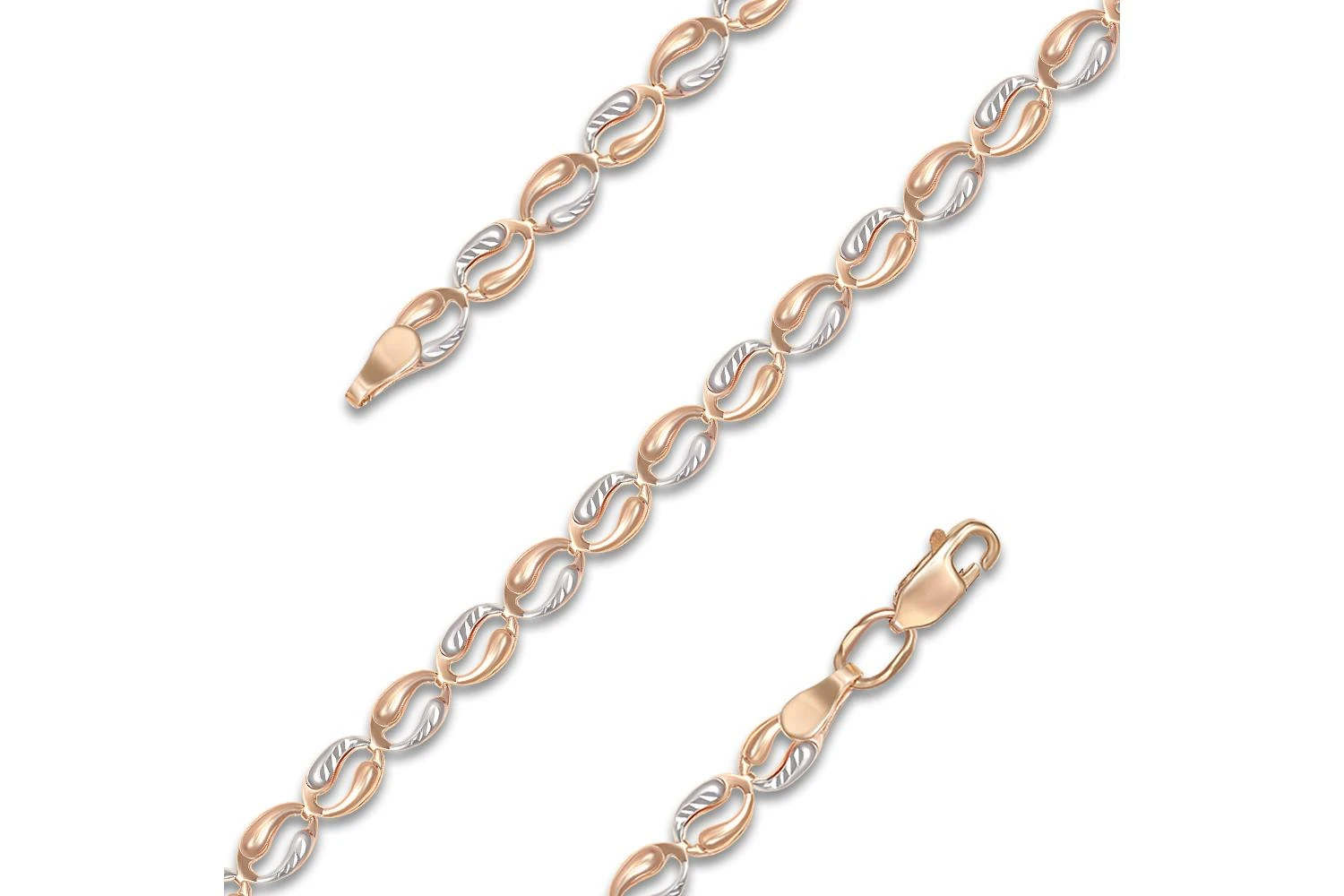 Браслет из красного золота без вставок