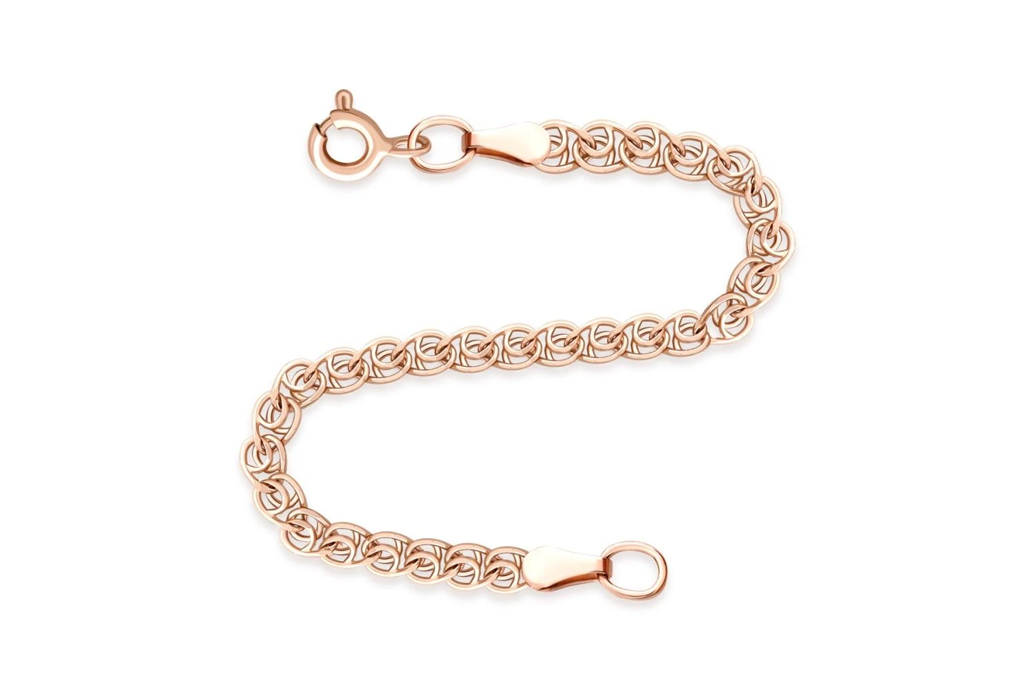 Браслет Плетение Лав d нити 0,50 мм из красного золота без вставок