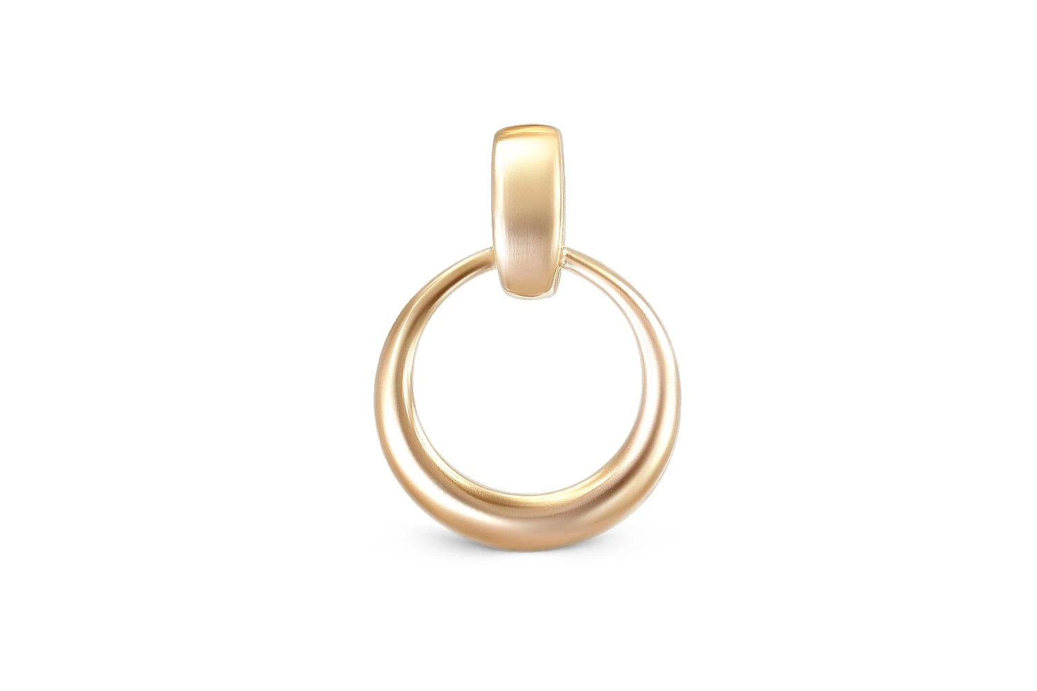 Подвеска Круг из красного золота без вставок