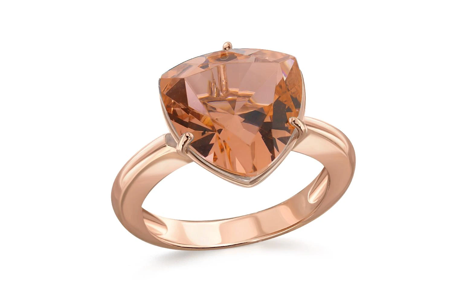 Кольцо из красного золота с наноситалом