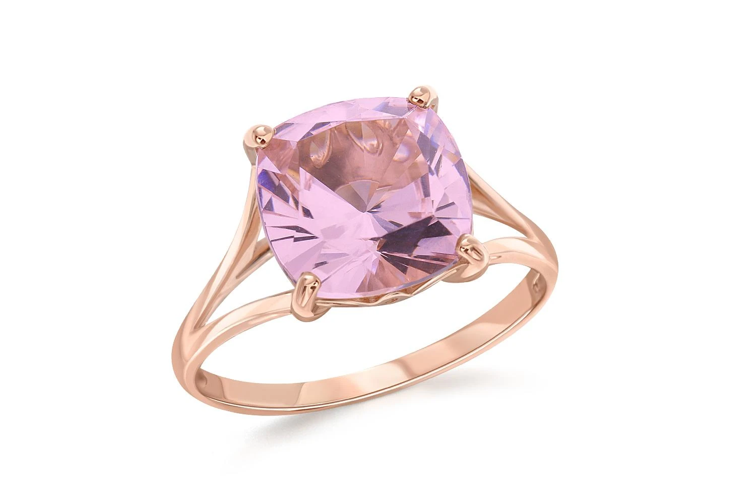 Кольцо из красного золота с наноситалом